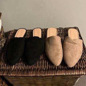Old Navy Mules - 2 pairs